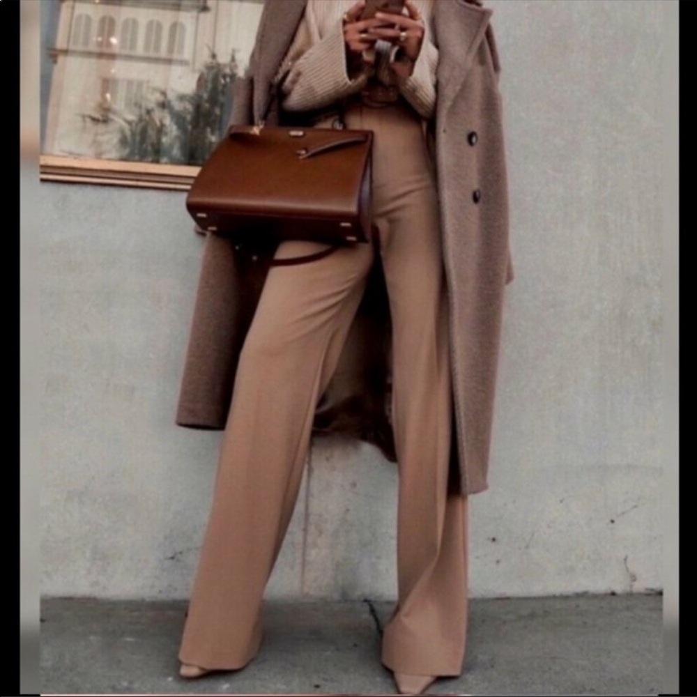 Zara Wide Leg Belted Pants - Picture 4 of 13